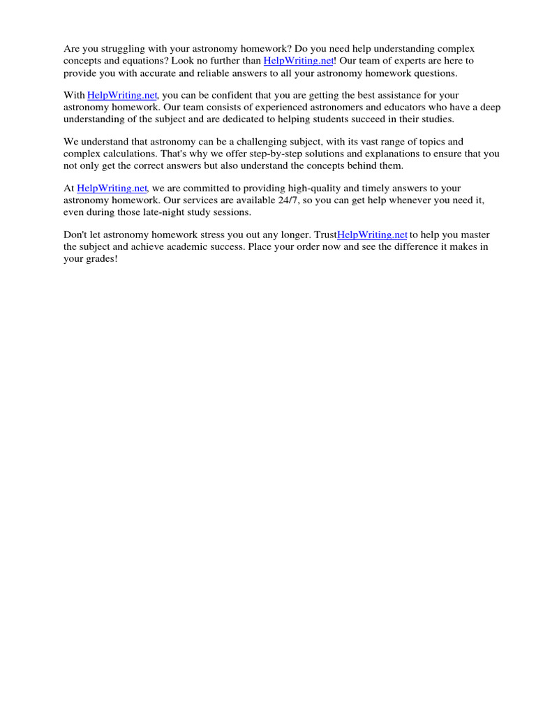 Mastering astronomy homework answers pdf planetary habitability