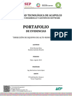 Portafolio Direccion de Equipos de Alto Rendimiento