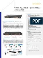 24-Port 10/100/1000T 802.3at Poe + 2-Port 1000X SFP Gigabit Ethernet Switch