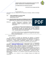 Carta para Termino de Contrato Corfid