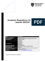 PL.0061-V1 Academic Regulations For Taught Awards 2023