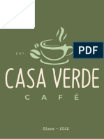 Casa Verde Café Cardápio