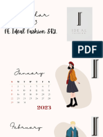 Calendar Ideal Fashion