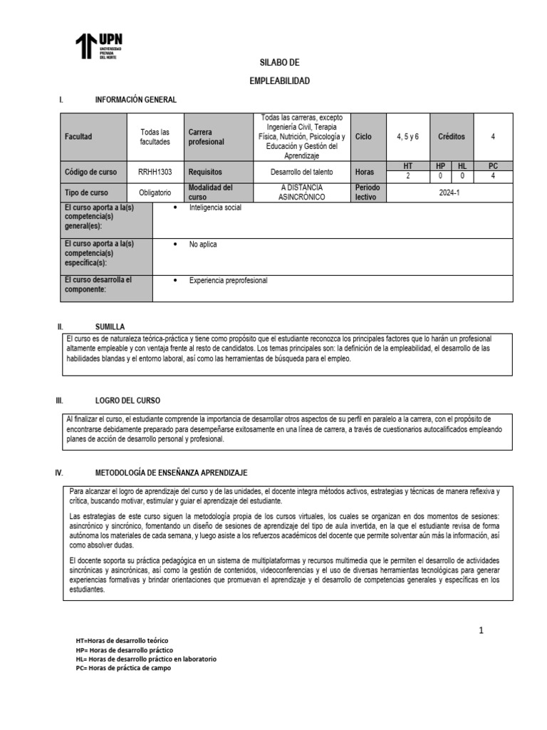 Curso de Empleabilidad: Habilidades y Estrategias | PDF | Aprendizaje ...