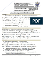 Fonction Exponentielle Népérienne: Travaux Diriges de Maths