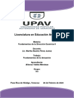 FUNDAMENTOS DE LA ACTUACION