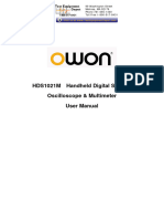 Owon HDS1021MN Oscilloscope User Manual