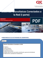 Sesión V - Sistemas Fotovoltaicos Red I