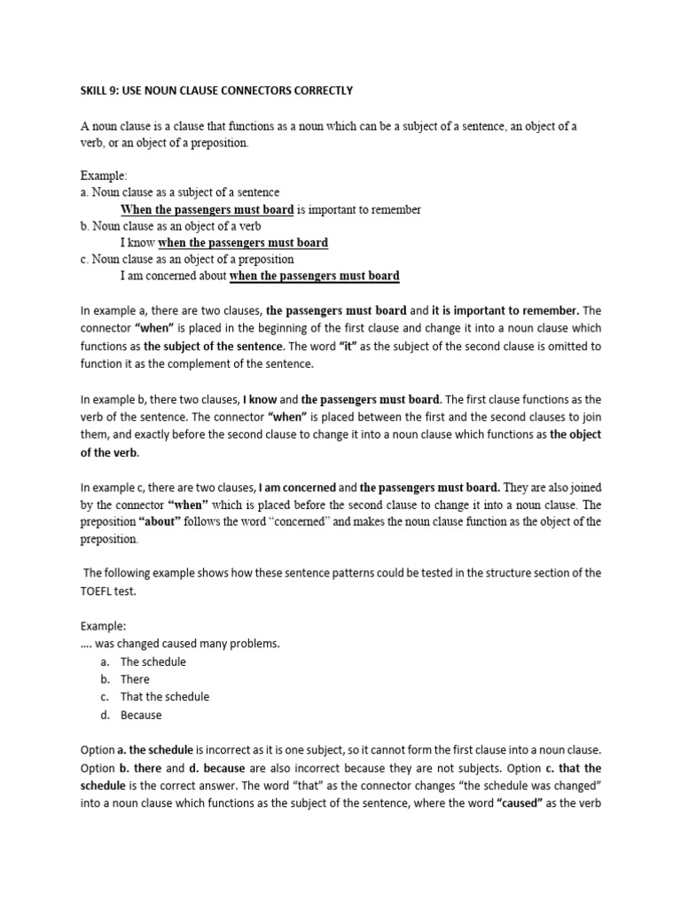 Noun Clauses as Sentence Elements | PDF | Subject (Grammar) | Verb