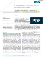 New Phytologist - 2022 - Přibylová - DNA Methylation Can Alter CRISPR Cas9 Editing Frequency and DNA Repair Outcome in A