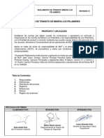 Reglamento de Tránsito Minera Los Pelambres - Revisión 151-1