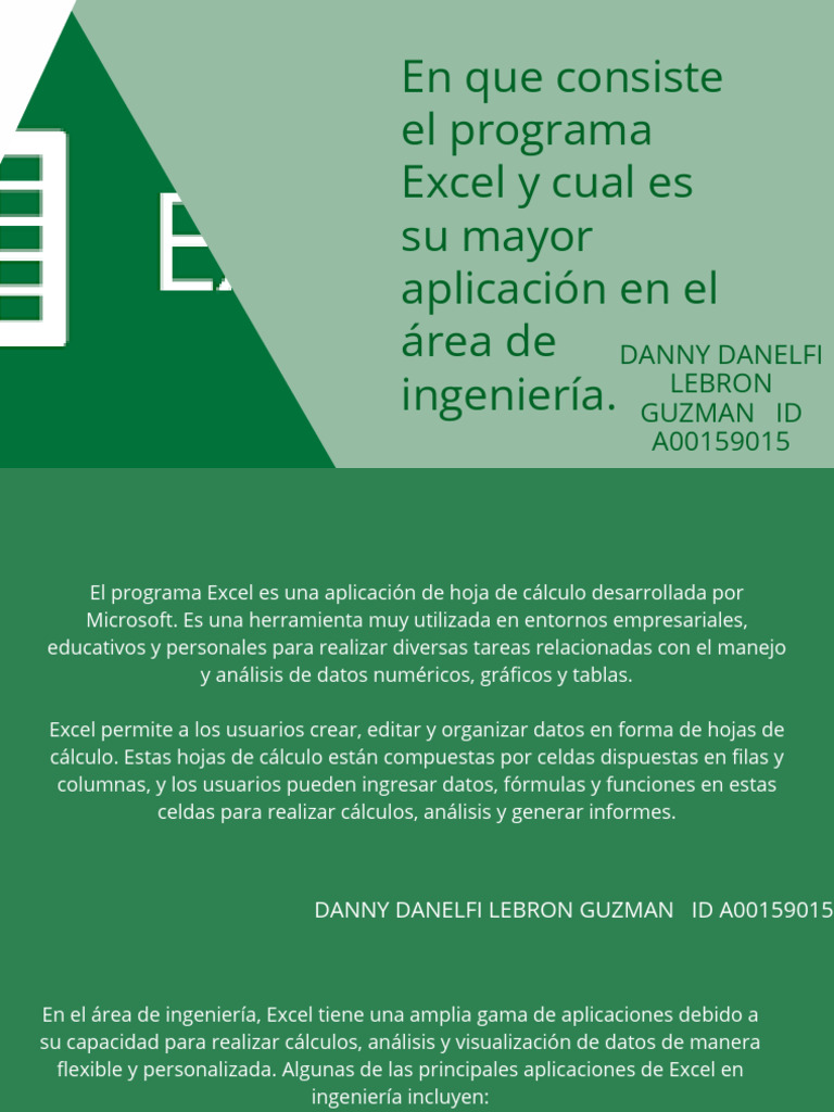 Aplicaciones de Excel y Python en Ingeniería | PDF | Ecuaciones ...
