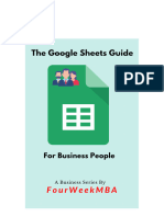 Google Sheets For Business People in Less Than 100 Pages (Updated)