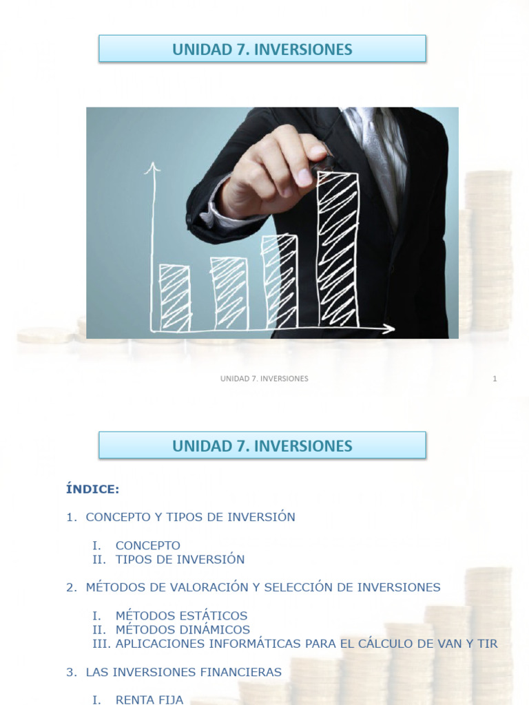 Tipos y Métodos de Inversión Empresarial | PDF | Compartir (Finanzas ...