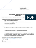 Lettre Admission Conditionnelle