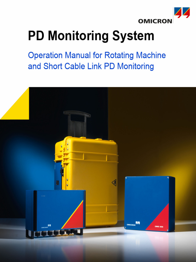 Rotating Machine PD Monitoring Manual | PDF | Power Supply | Safety