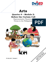 Arts7 Q4 Mod2 Before- The- Curtain Call Representative- Theatrical-Forms in the Philippines