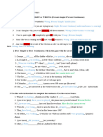 Exercises Verb Tenses