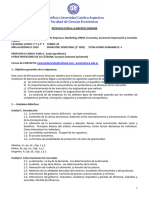 Introducción A La Microeconomía (1°F y S - Damonte y Souto)