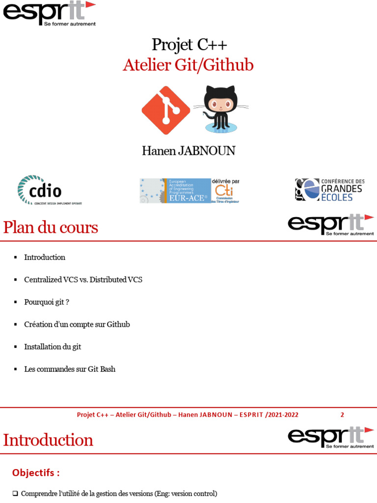 Atelier Git/Github pour Projet C++ | PDF | Gestion de versions ...