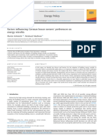 B Factors Influencing German House Owners0 Preferences On Energy Retrofits