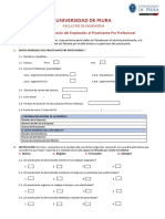 Ficha de Evaluacion Del Empleador Al Practicante Udep