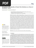 Perception of The Quality of Smart City Solutions As A Sense of Residents Safety 2021 MDPI