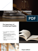English For Legal Purposes