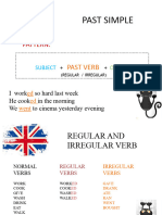 Past Simple and Past of Verb To Be