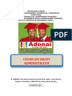 Le Droit Administratif 21-22 ISM Adonai