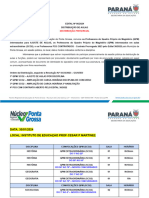 Edital 06 - 2024 - Convocação de Professores e Distribuição de Aulas Educação Básica - Ponta Grossa - 30-01-2024