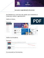 Tutorial Agendamento de Prova - Plataforma A