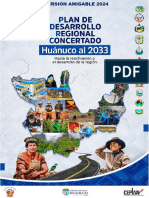 Plan de Deasarrollo Regional Concertado Huánuco 2033 (Version Amigable 2024)