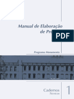 (IPHAN) Cad Tec 1 - Manual de Elaboracao de Projetos - Monumenta