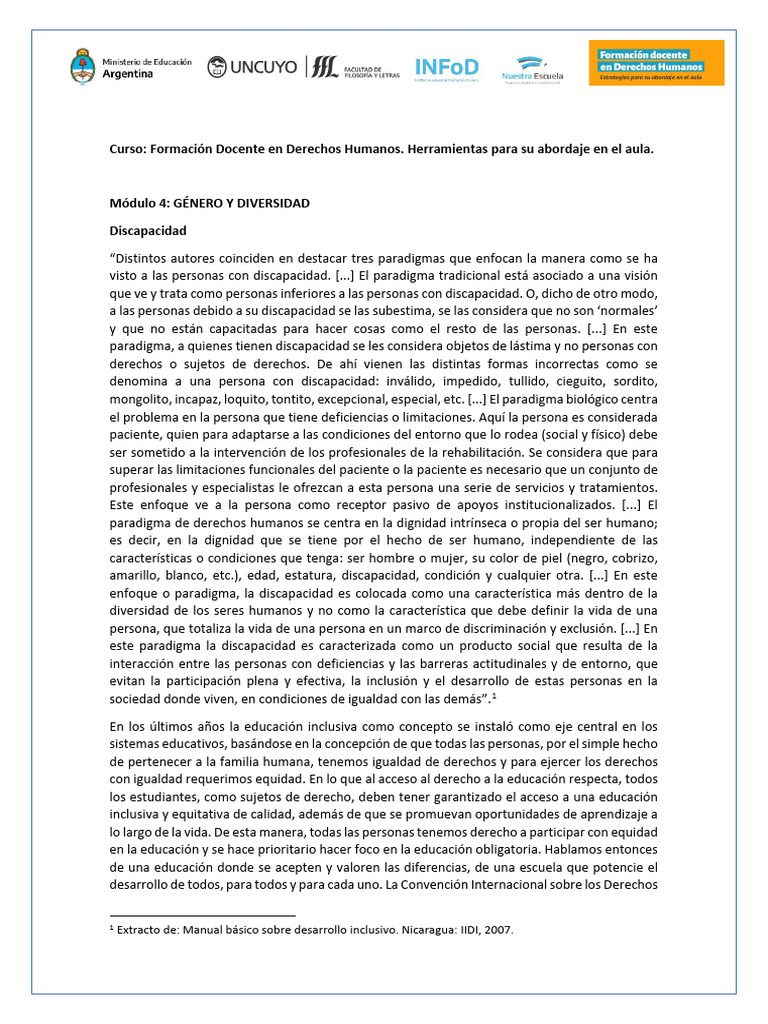 Educación Inclusiva y Derechos Humanos | PDF | Invalidez | Inclusión ...