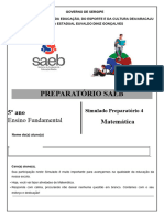 Simulado 04 - Matemática - 5º Ano