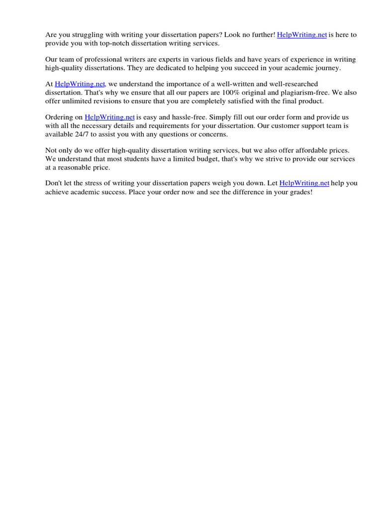 Order Your Dissertation Papers On | PDF | System | Labour Economics