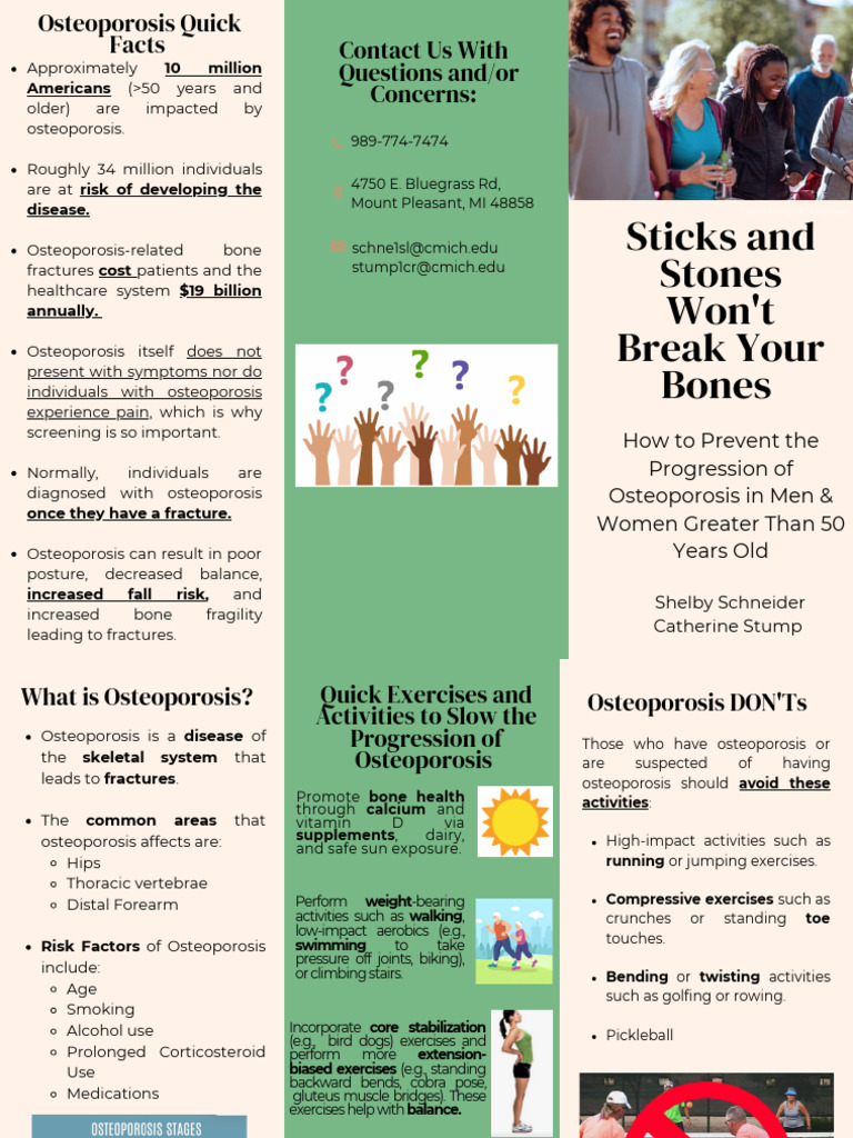 Osteoporosis Prevention for Adults 50+ | PDF | Osteoporosis ...