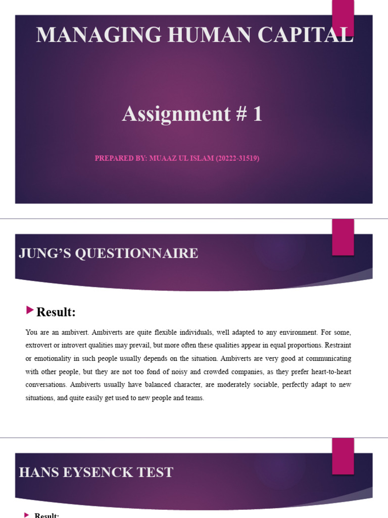 Assignment # 1 MHC 20222-31519 | PDF | Extraversion And Introversion ...