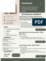 Green Simple Family Wellness Counselor Resume 1