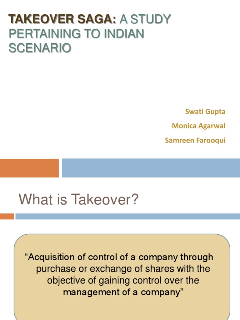 Takeover | Takeover | Corporate Law