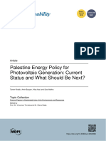 Palestine Energy Policy for Photovoltaic Generation Current