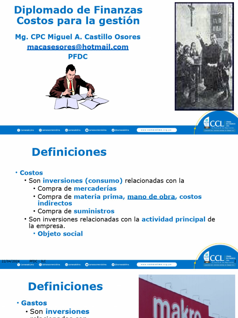 Costos y Gastos en la Gestión Empresarial | PDF | Cadena de valor | Costo