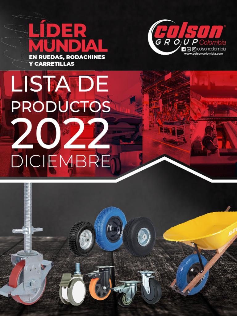 Catálogo de Ruedas Colson 2022 | PDF | Tornillo | Rueda