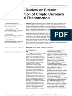 A Literature Review On Bitcoin: Transformation of Crypto Currency Into A Global Phenomenon