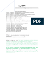 Ley Provincial 10.973 Con Su Reforma Ley 14.085