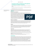 The Severity of The Co-Infection of Mycoplasma Pneumoniae in COVID-19 Patients