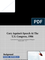 Cory Aquinos Speech at The US Congress