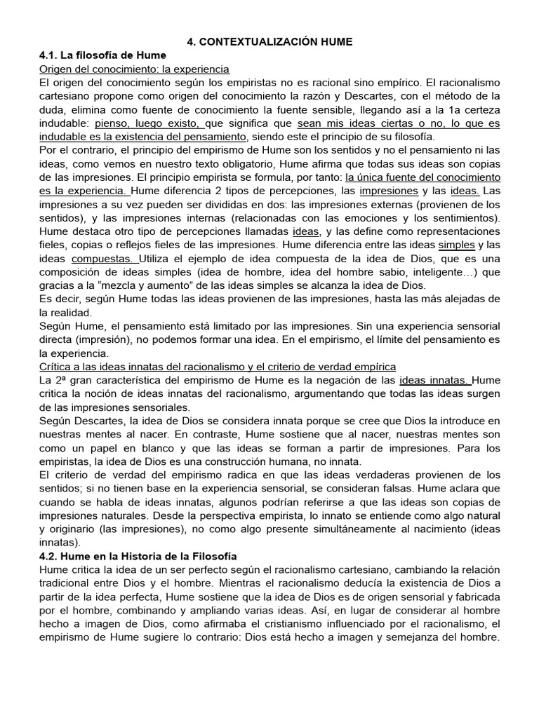 Ebau Hume | PDF | David Hume | Experiencia