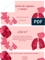 Presentación Donación de Órganos y Sangre 